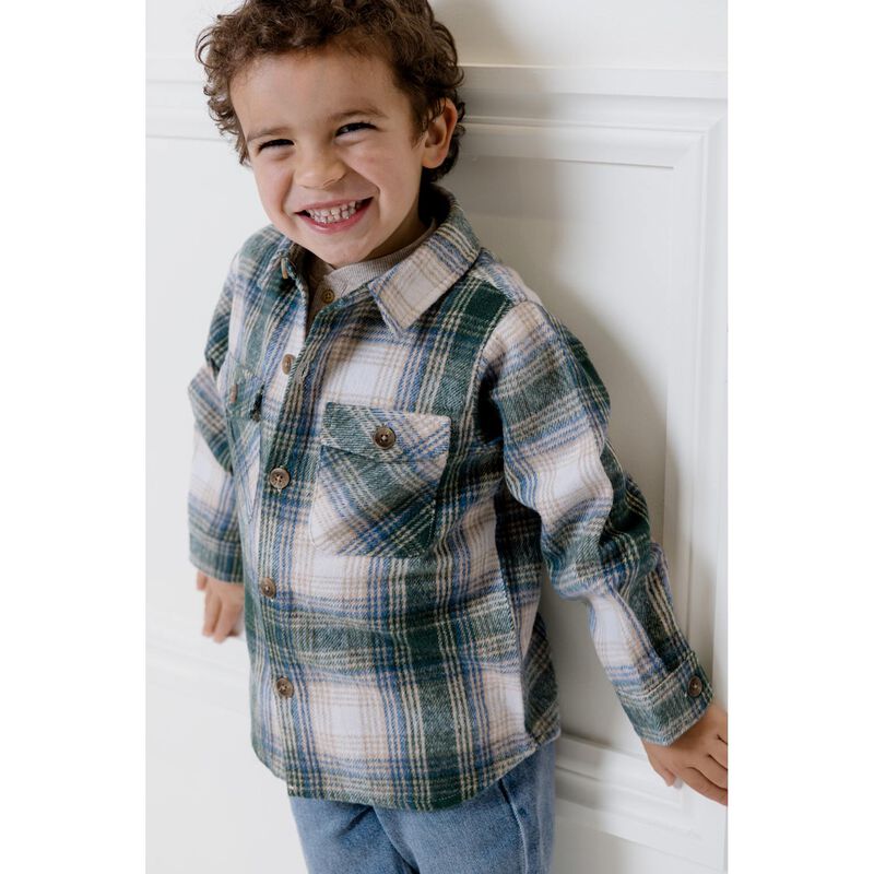 Milky Check Overshirt image number 3